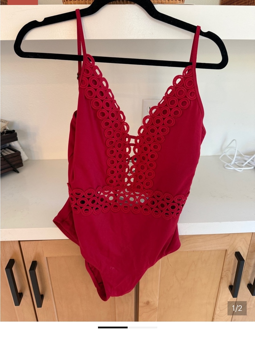 BECCA one piece swimsuit with beautiful details